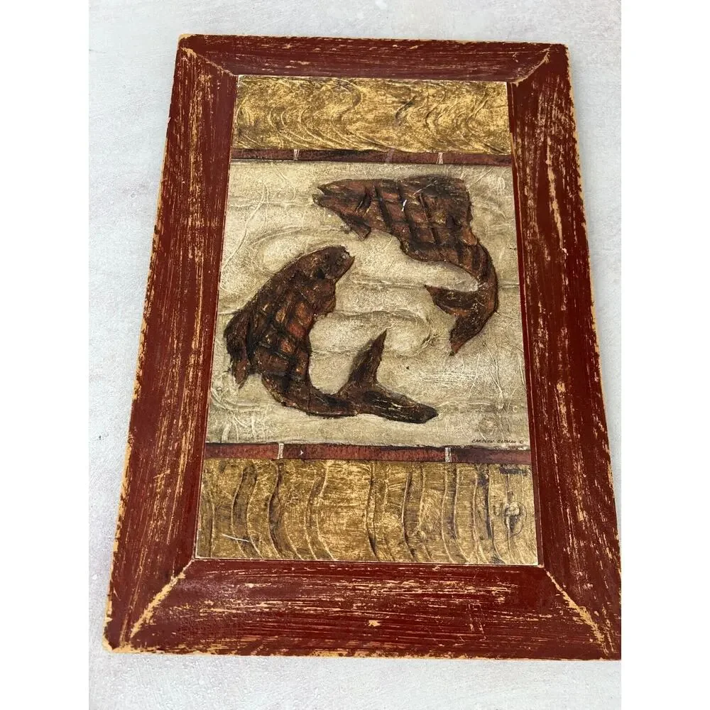 Paragon Picture Gallery Wall Decorative Various Art Print Wood Frames - Lot of 4